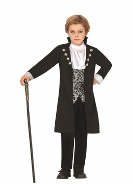 Fato de vampiro prateado infantil