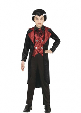 Fato de vampiro elegante com colete para menino