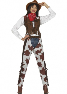 Fato de Cowboy Cowgirl para Mulher