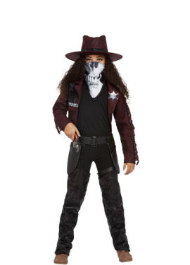 Fato de Cowgirl Escuro da Borgonha para uma garota