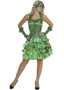 Earth Green Fantasy Dress Costume for Women