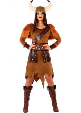 Fato de Viking marrom para mulher