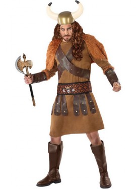 Brown Viking costume for men