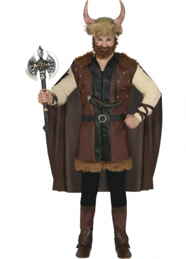 Brown Viking costume for men