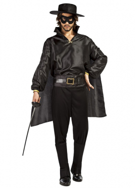 Fato de bandido mascarado para homem