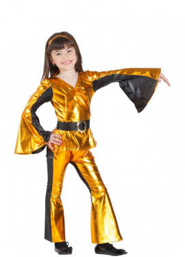 Golden Disco Costume for Girl