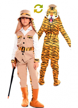 Fato de Hunter e Tiger duplo para crianças