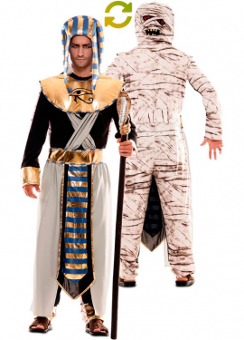 Fato de Faraó e Múmia egípcia para homem