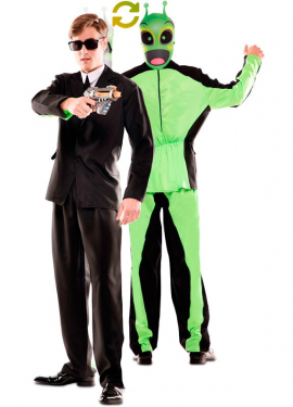 Traje masculino preto e estrangeiro duplo