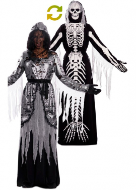 Double Death and Skeleton Mermaid Costume for adults