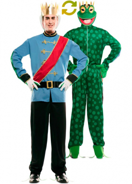 Fato de Príncipe e sapo duplo para homem