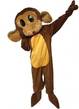 Fato de mascote de macaco para adulto