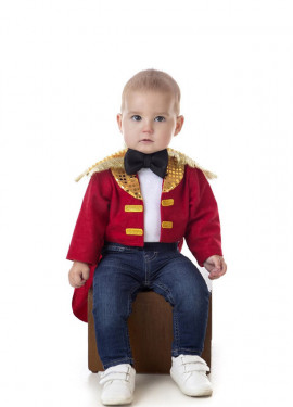 Fato Tamer Vermelho Elegante ou Frac para bebé