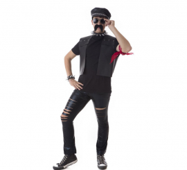 Fato ou Kit de Colete Biker Rock para homem