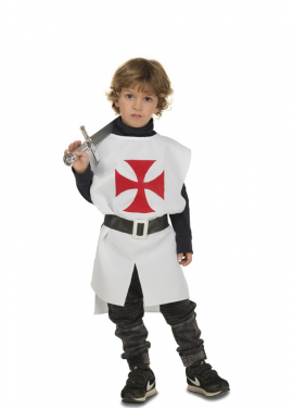 Traje de guerreiro medieval branco ou Peto