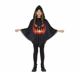 Pumpkin Costume or Poncho for Kids