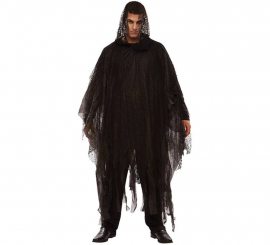 Black Sinister Costume or Poncho for men 170 cm