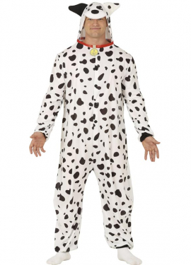 Fato de pijama dálmata para adulto
