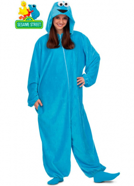 Cookie Monster Pajama Costume for adults