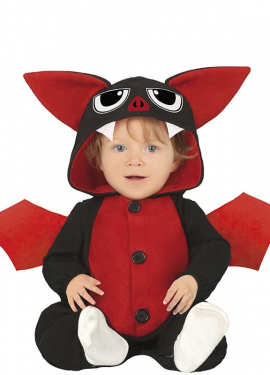 Fato de pijama de morcego-vampiro para bebê