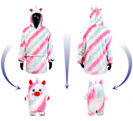 Children's Uri Unicorn Plush Sweatshirt Costume