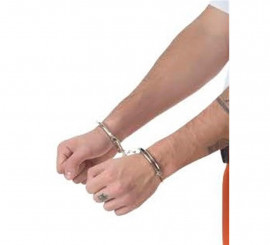 Algemas Metálicas para Policiais e Prisioneiros para adultos