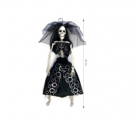 40 cm black bride skeleton