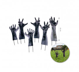 Estacas Mãos Pretas 17x42 cm