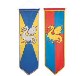 Faixa medieval alongada em cores sortidas de 100 x 30 cm