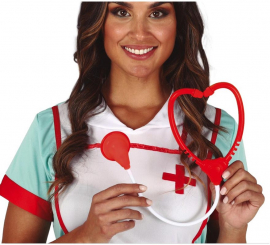 Red and White Stethoscope