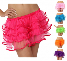 Saia com folhos para meninas tamanho S em várias cores