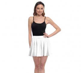 White flight skirt for women