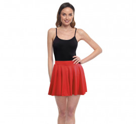 Saia voadora vermelha para mulher
