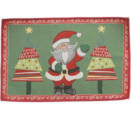Capacho de Papai Noel 48x68 cm