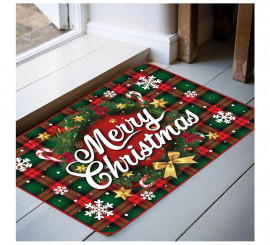 Feliz Natal Capacho de Natal 60x40 cm