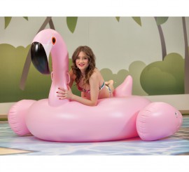 Flamingo inflável rosa de 200 cm
