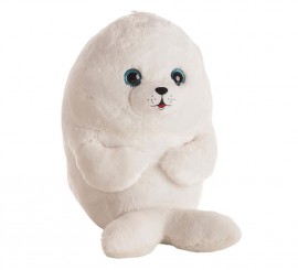 Selo de pelúcia branco em vários tamanhos