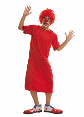 Red Television Clown Costume for men