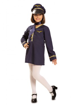Fato de aeromoça para menina