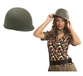 Capacete verde militar ou do exército