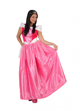 Fato de princesa rosa barato para mulher