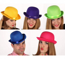 Fluorescent Bowler Hat 5 assorted colors