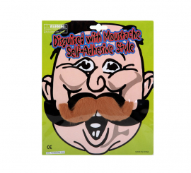 Viking bigode flexível loiro