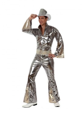 Men's Silver Disco Boy Costume