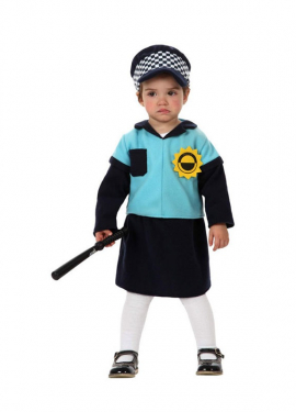 Fato de polícia para bebé