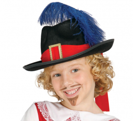 Chapéu de feltro Mosqueteiro infantil