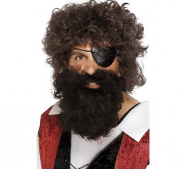 Bigode e barba castanha castanha