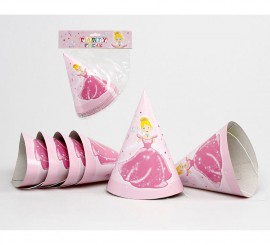 Blister of 6 Princess Birthday Hats