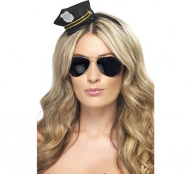 Mini Police Hat with Badge