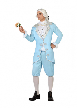 Blue Vintage Courtier Costume for Men